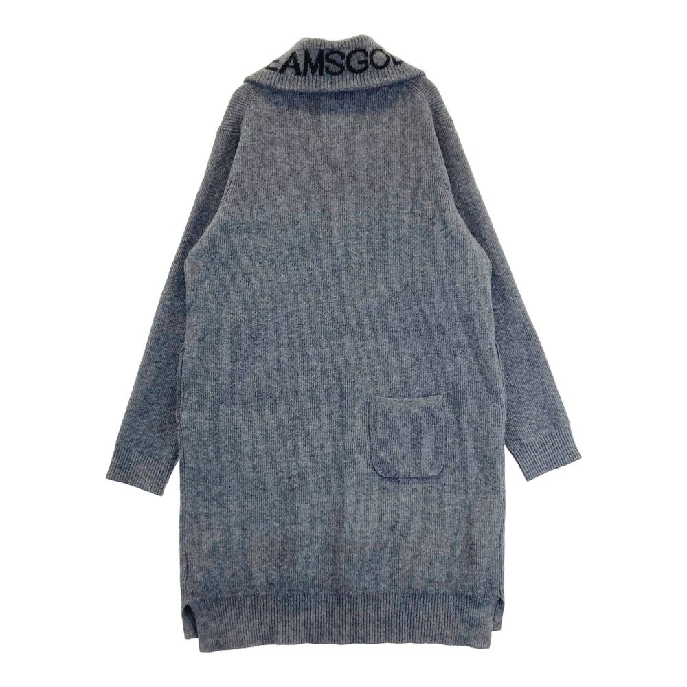 サイズ L BEAMS GOLF ビームスゴルフ ハーフジップ ニットワンピース グレー系 ゴルフウェア レディース ストスト