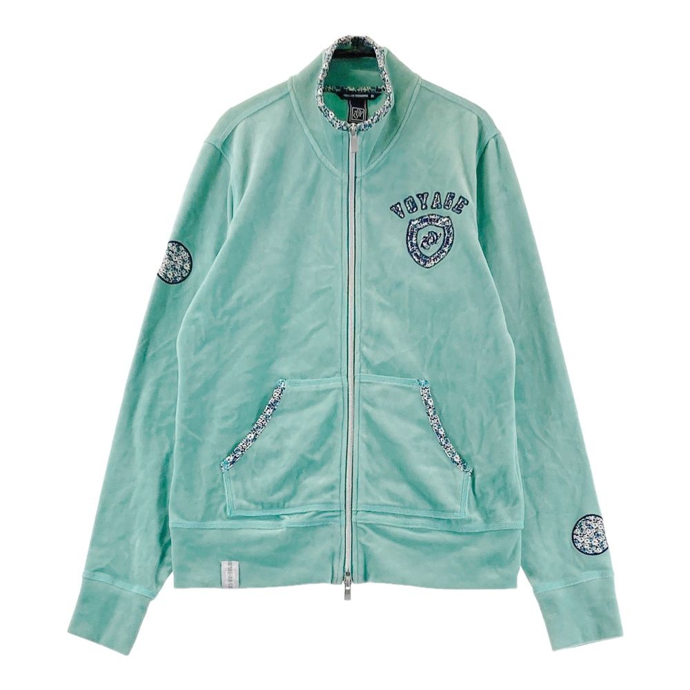 サイズ：40 ZOY ゾーイ ベロア ジップジャケット グリーン系