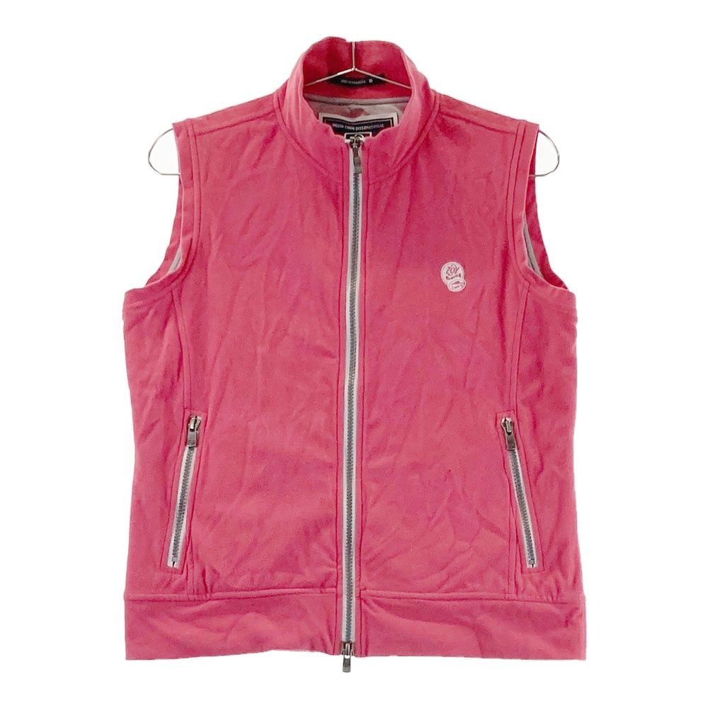 サイズ：40 ZOY ゾーイ 裏地付 起毛 ジップベスト ピンク系