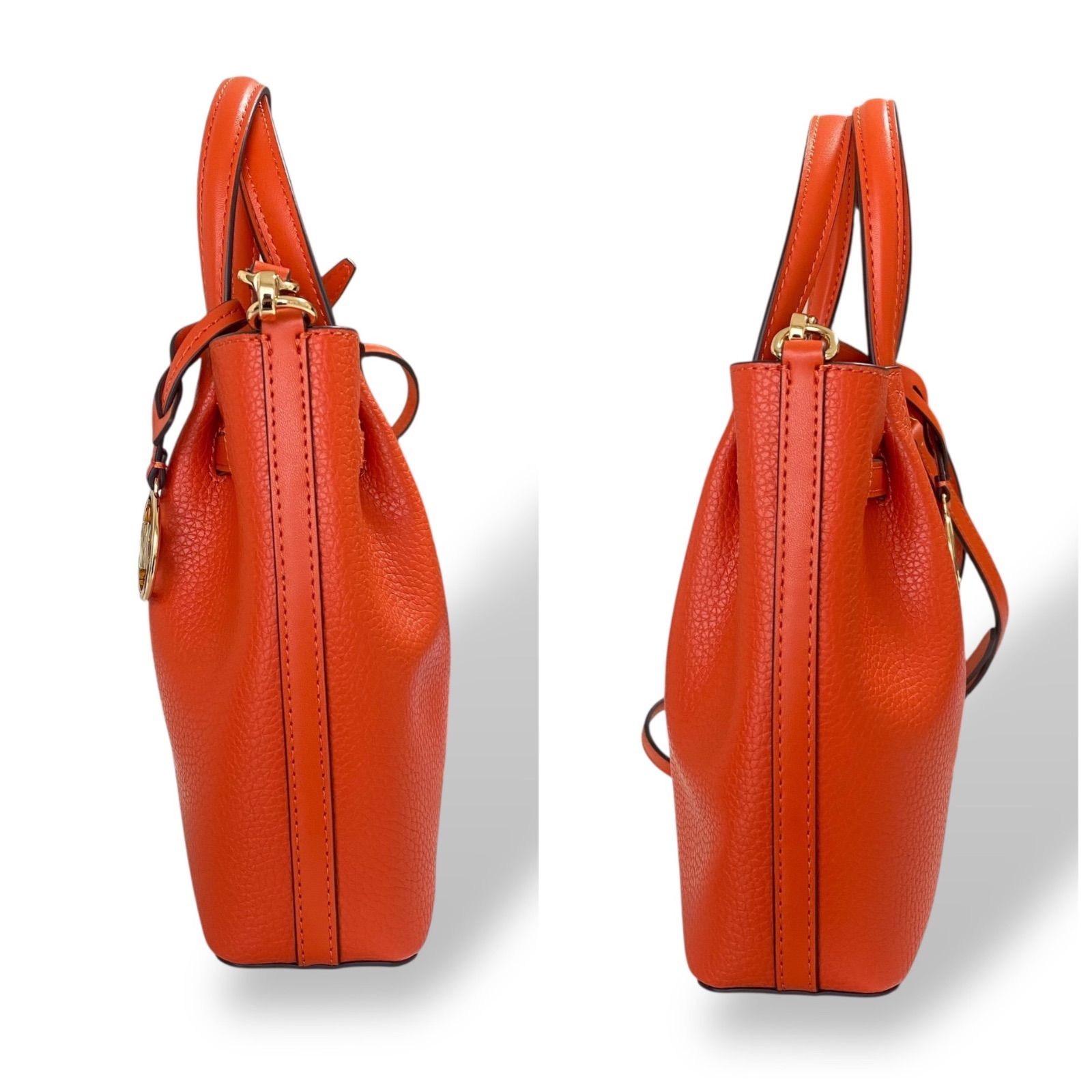 未使用品 MICHAEL KORS マイケルコース 2wayバッグ オレンジ - メルカリ
