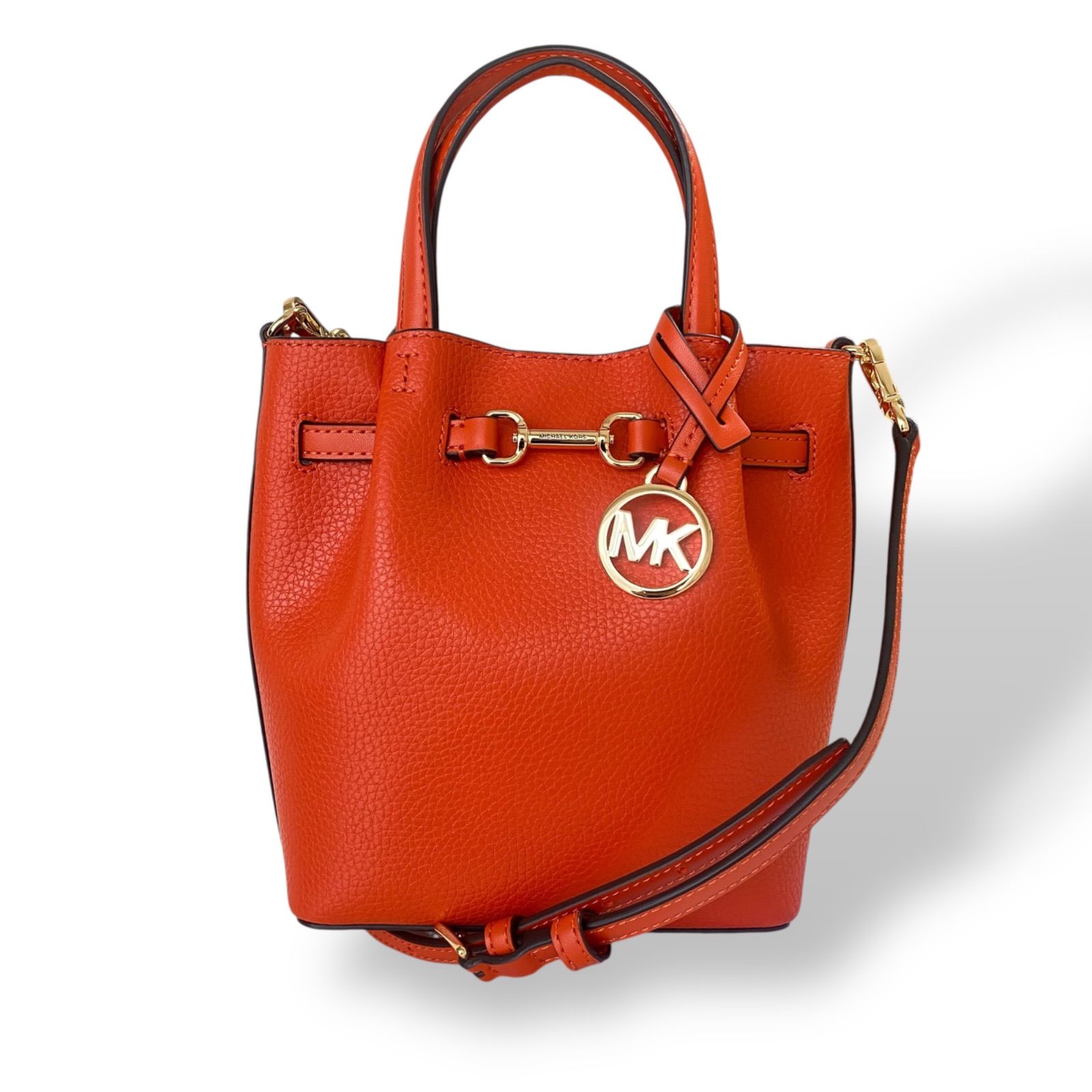 未使用品 MICHAEL KORS マイケルコース 2wayバッグ オレンジ - メルカリ