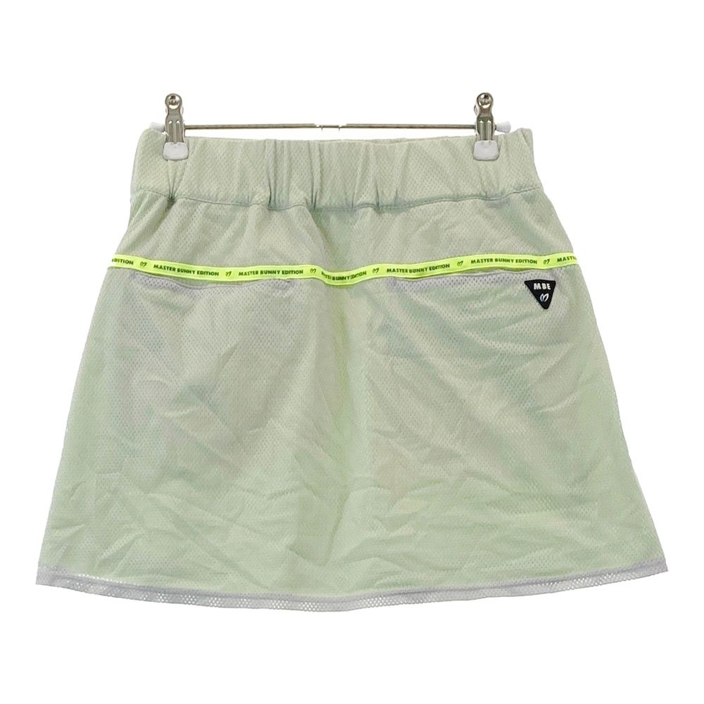 サイズ 0 MASTER BUNNY EDITION マスターバニーエディション メッシュスカート グレー系 ゴルフウェア レディース ストスト