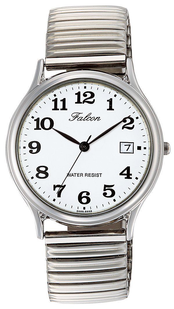 [シチズン Qu0026Q] 腕時計 アナログ 防水 日付 メタルバンド D014-204 メンズ ホワイト