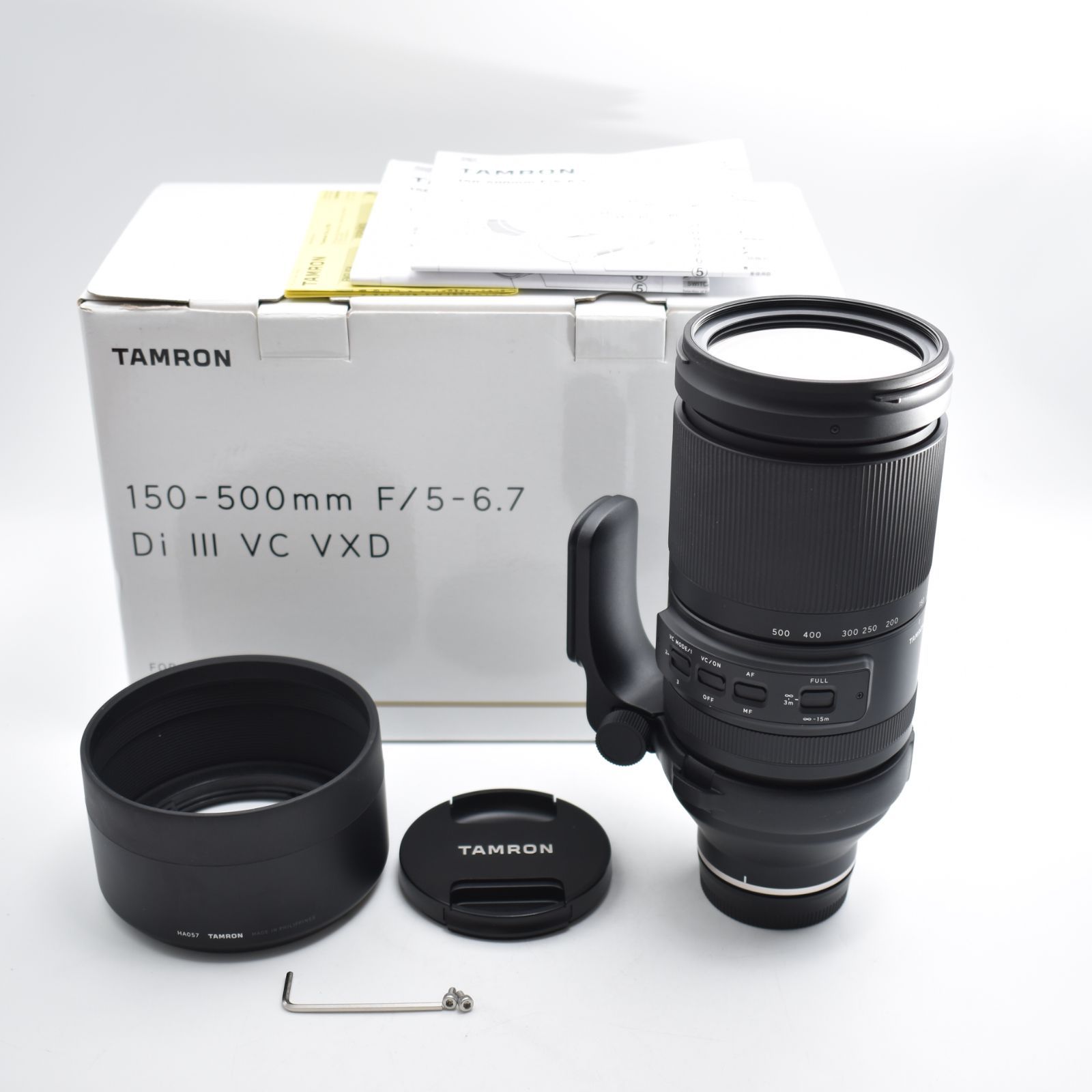 B 10012 タムロン 150-500 mm F 5-6.7 Di III VC VXD ソニーEマウント用 Model A 057