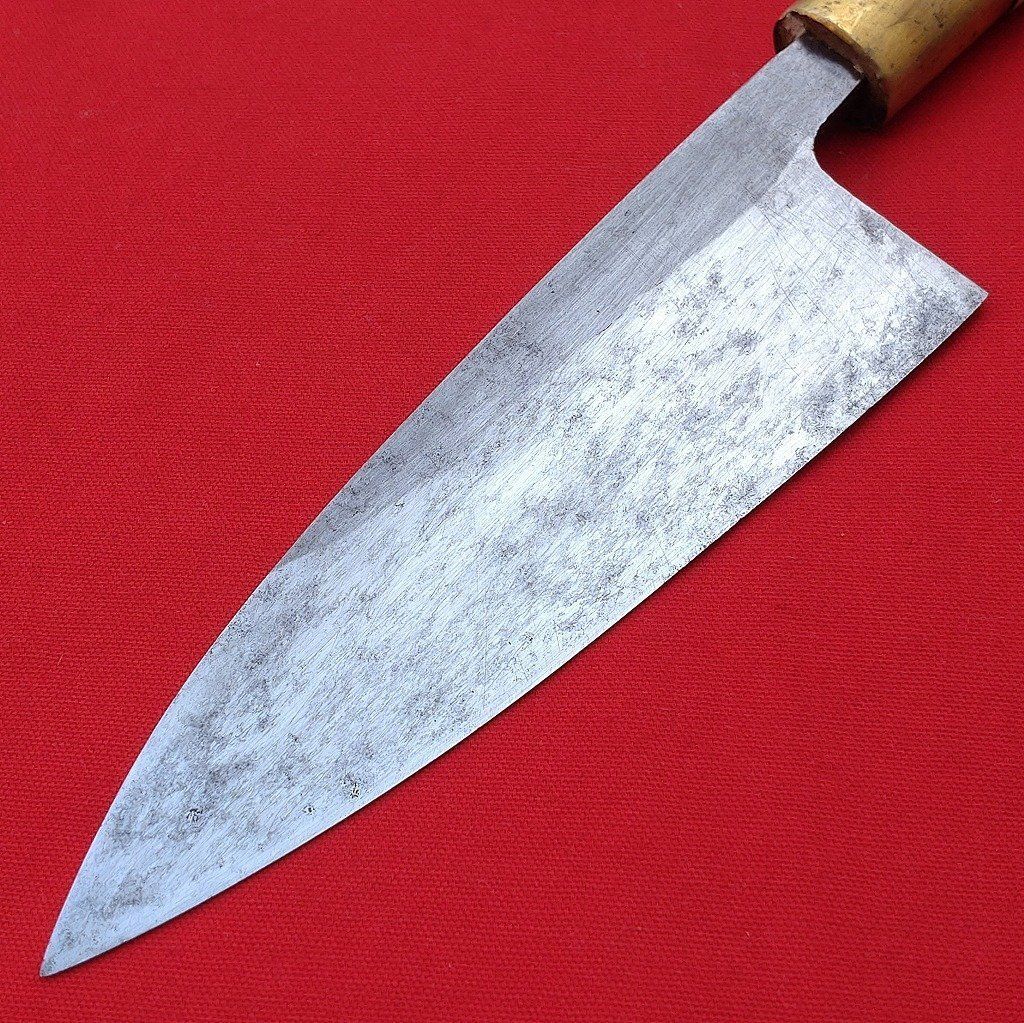 出刃包丁 堺秀一撰 刃長約150㎜ 峰厚約8.5㎜ 重量約225 g 片刃 裏スキ 和包丁 中出刃 調理器具 庖丁 刃物 3061 クッキングシート キッチン便利グッズ