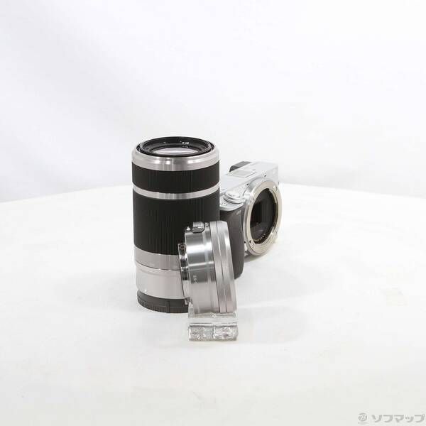 ソニー α6400 ダブルズームレンズキット ILCE-6400Y シルバー 中古 ソニー α6400 ダブルズームレンズキット シルバー [ILCE-6400Y S