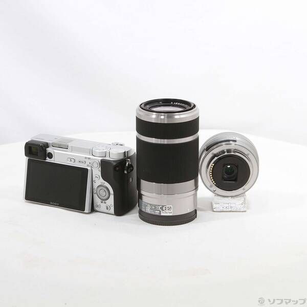 中古品〕 α6400 ILCE-6400Y ダブルズームレンズキット シルバー【269