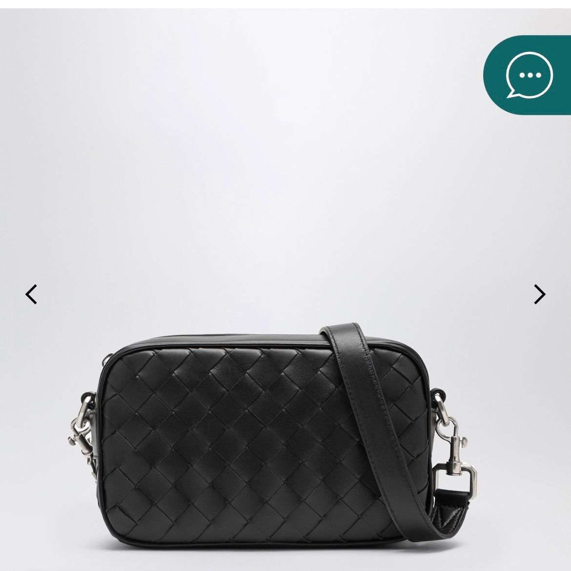 BottegaVeneta ボッテガヴェネタ ブラック・カメラバッグ 編み込みミニ