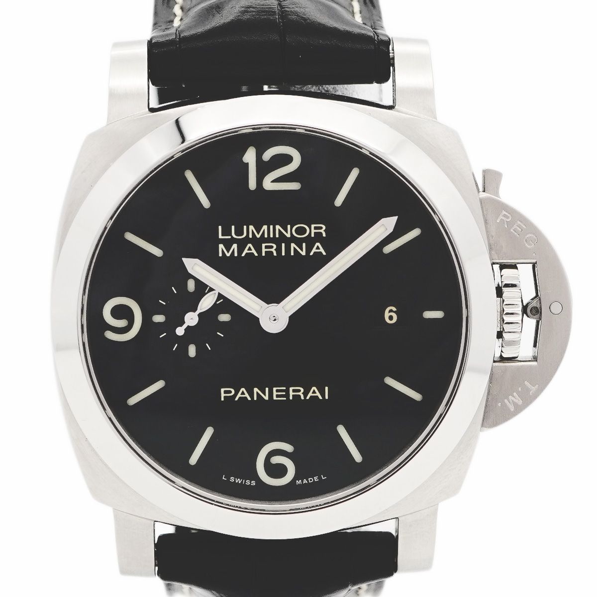 【5wwo0381】オフィチーネパネライ ルミノール PAM03312 黒文字盤【中古】腕時計 メンズ