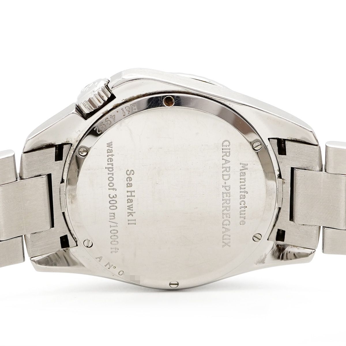 5wwo0395】ジラール・ペルゴ シーホーク2 4992 黒文字盤【中古】腕時計