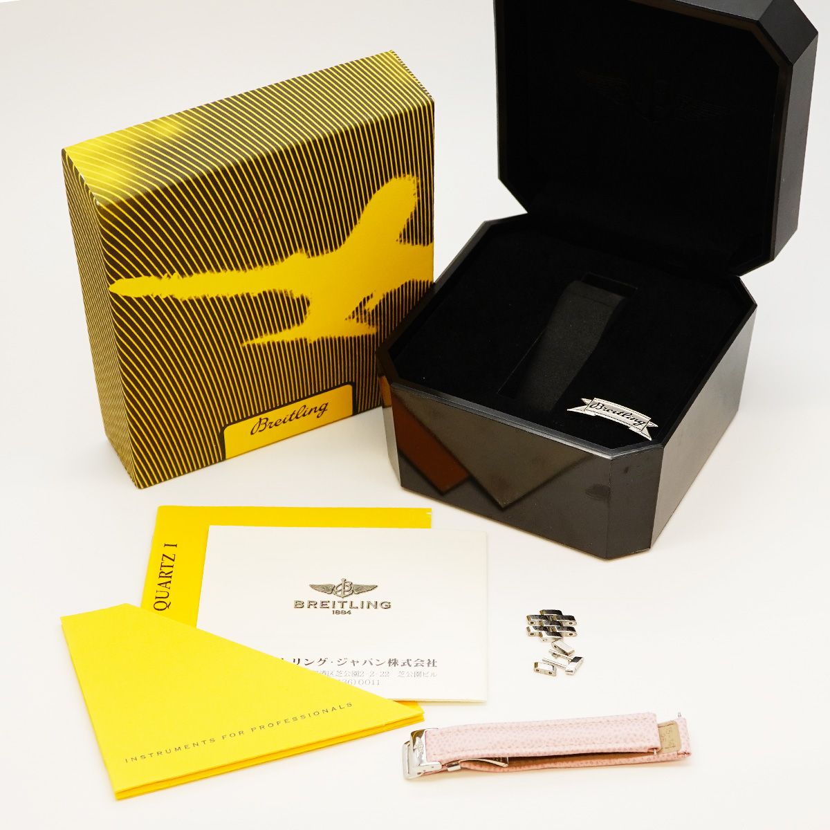 5 wwo 0432 ブライトリング カリスティーノ B 52345 ピンク文字盤 腕時計 レディース