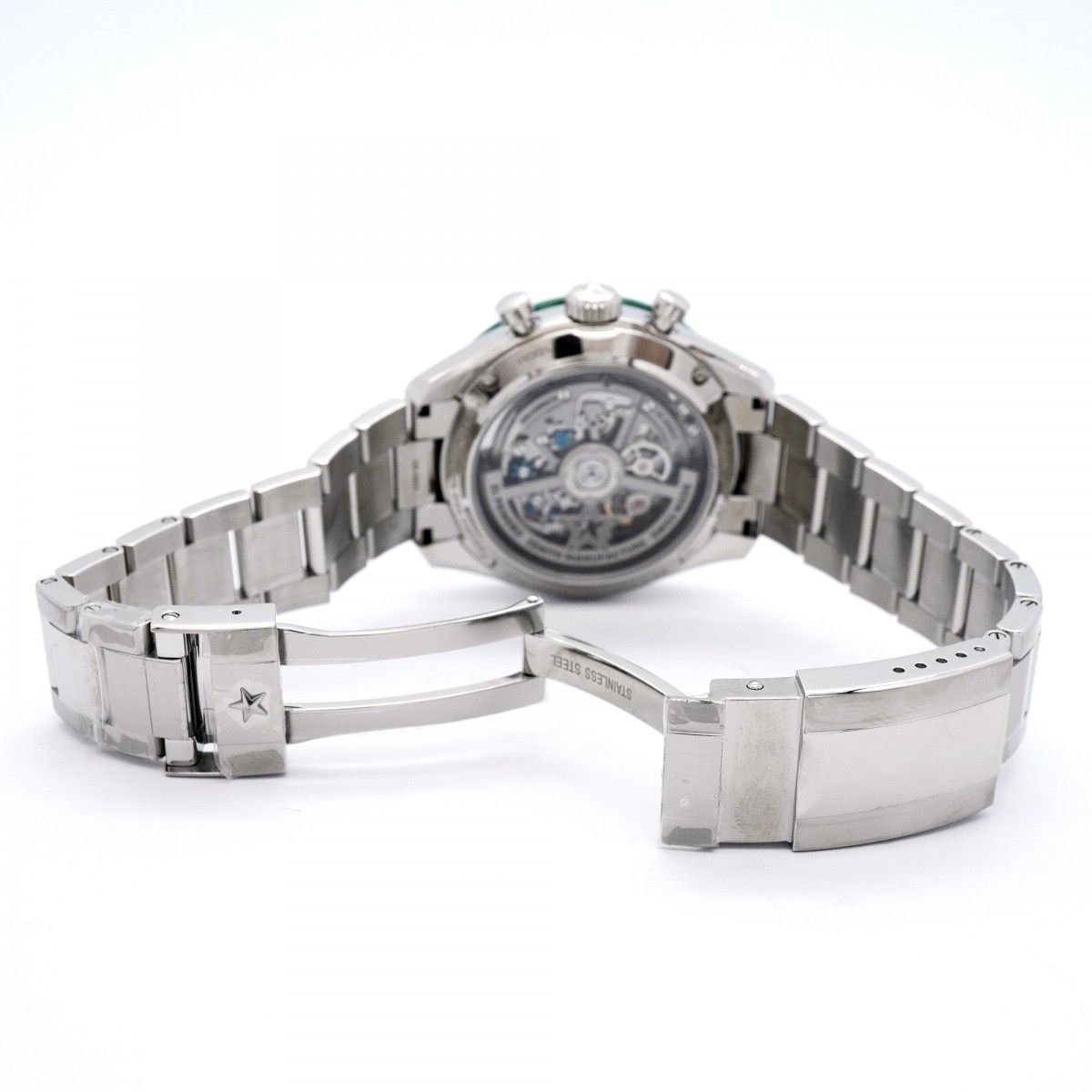 5wwo0445】ゼニス クロノマスター 03.3107.3600/56.M3100 グリーン文字