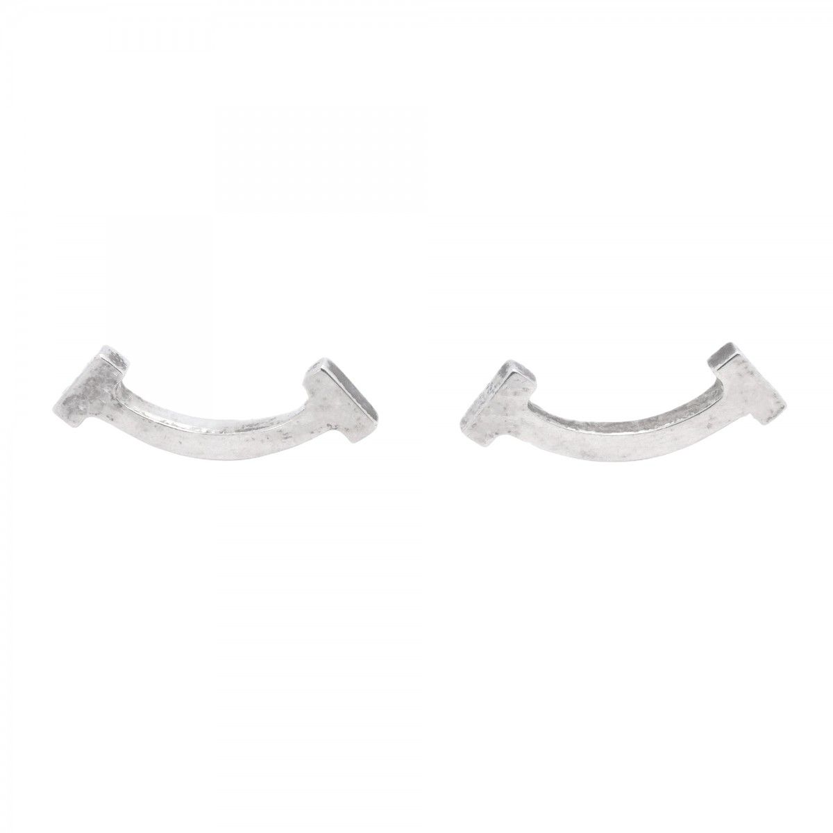 5job0605】ティファニー ピアス Tスマイル シルバー925【中古