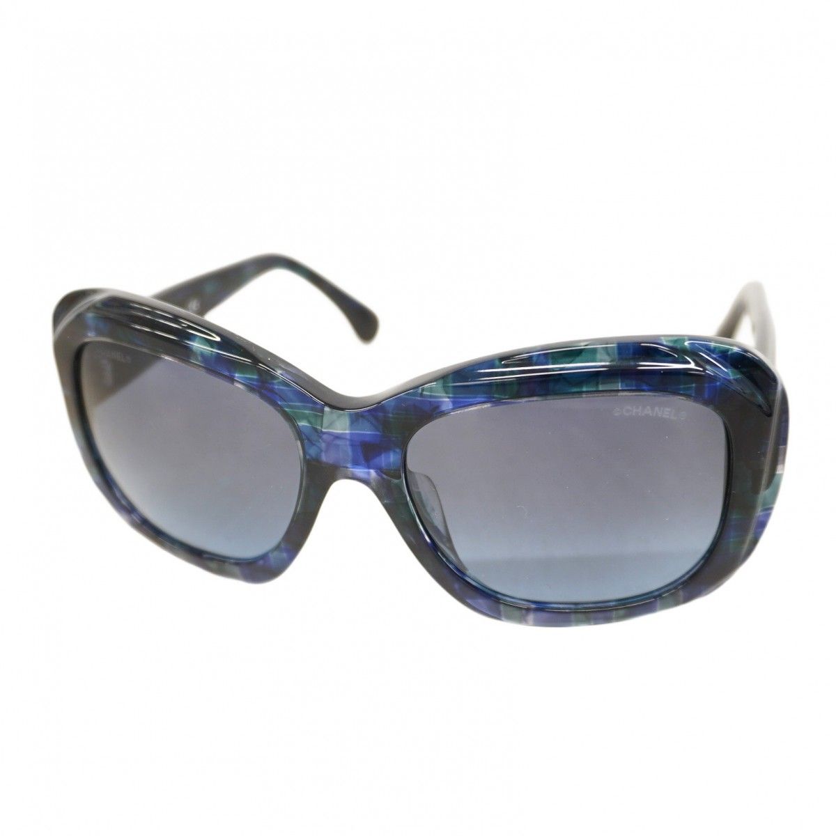 5oe6199-h】シャネル サングラス 5324-A プラスチック ブルー シルバー