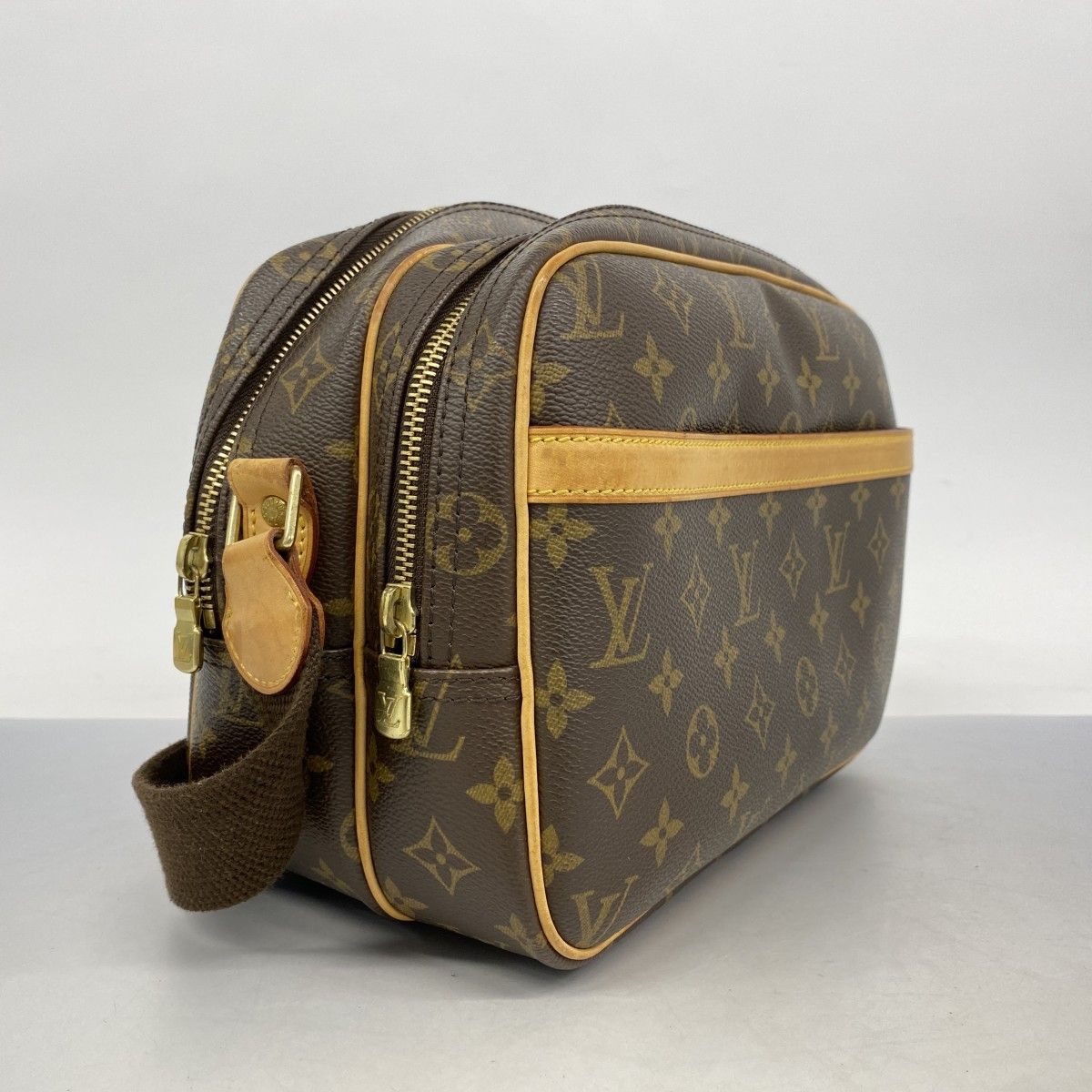 【正規品】リポーターPM　ルイヴィトン モノグラム　ショルダーバッグ ブラウン 楽天市場】ルイ ヴィトン LOUIS VUITTON モノグラム リポーター PM
