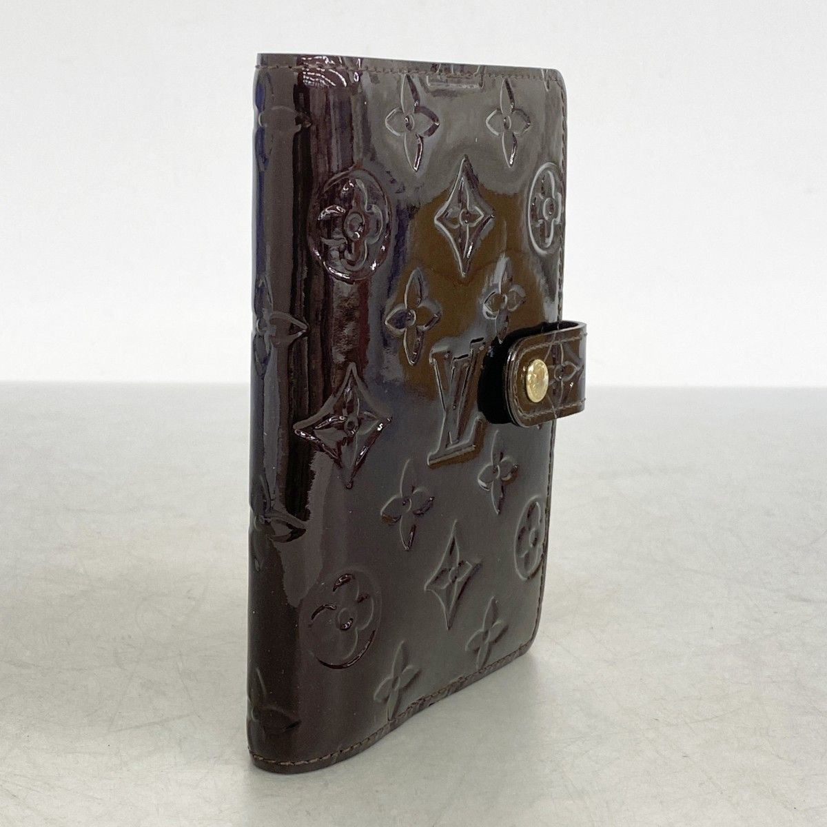 5 oe 6304 ルイヴィトン 手帳カバー ヴェルニ アジェンダPM R 21026 アマラント レディース