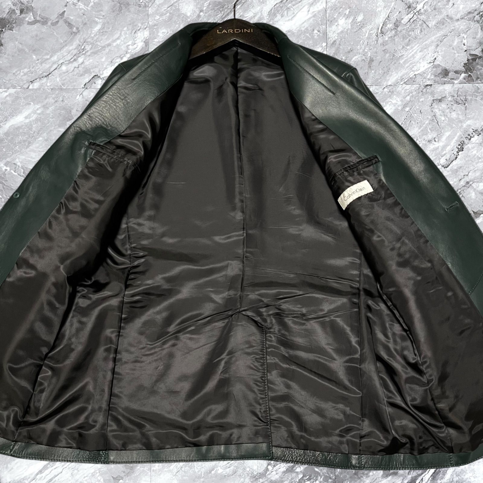 Calvin Klein カルバンクライン レザージャケット テーラード