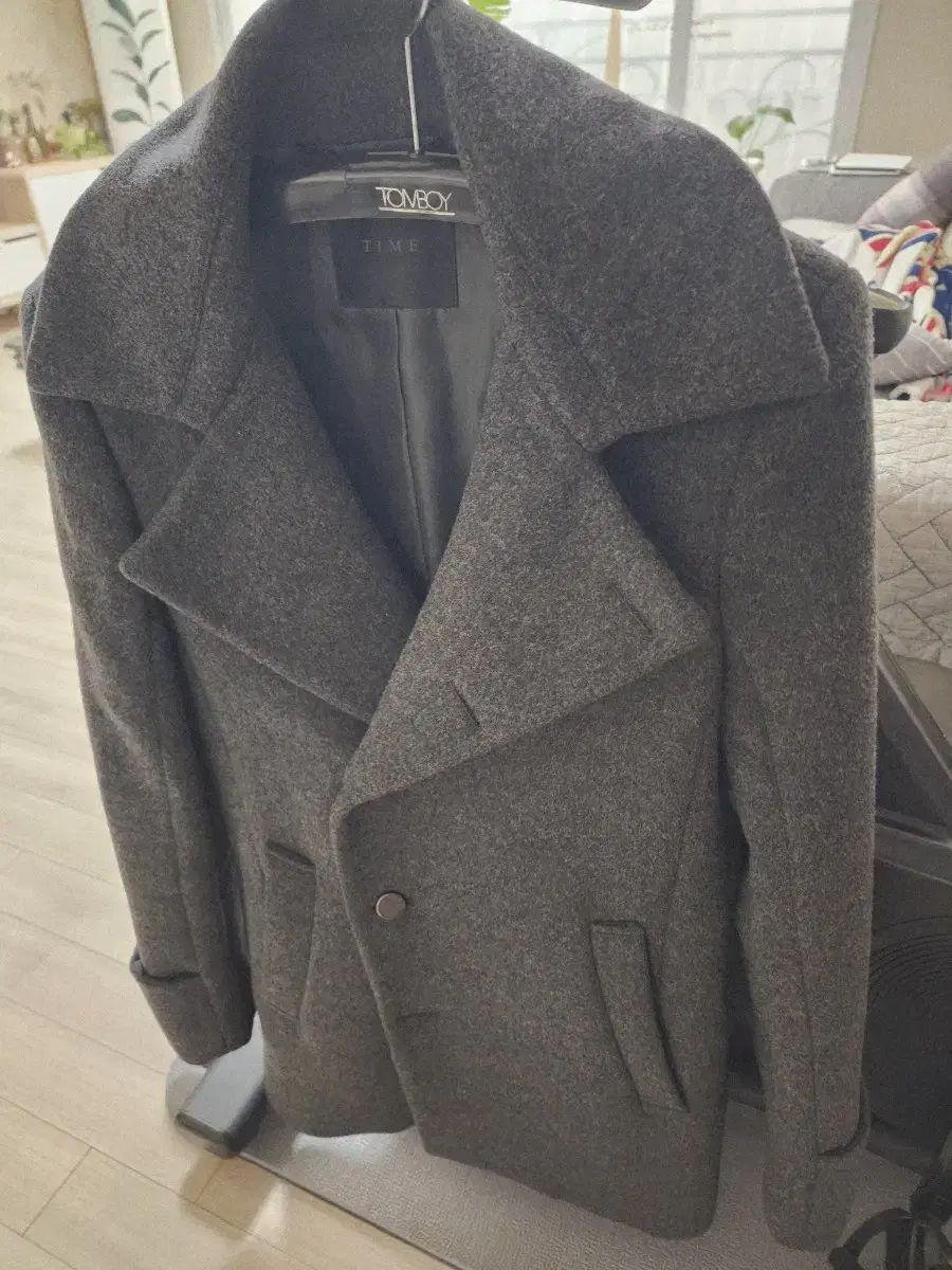 TIME ウールカシミア ダブルコート 95 スリム