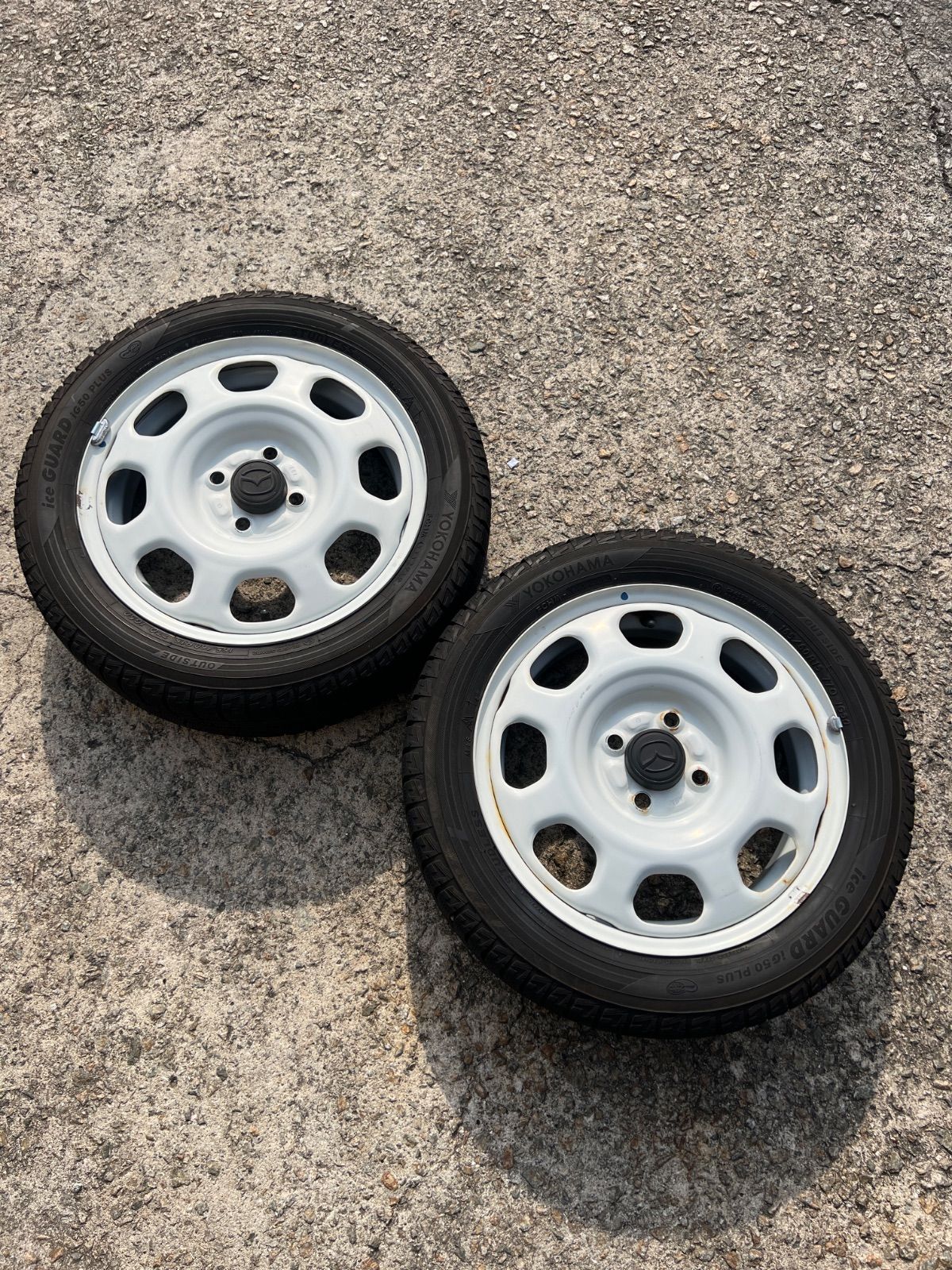 ヨコハマ IG50PLUS 4輪 165/60R15 ハスラー純正ホイール2本セット 
