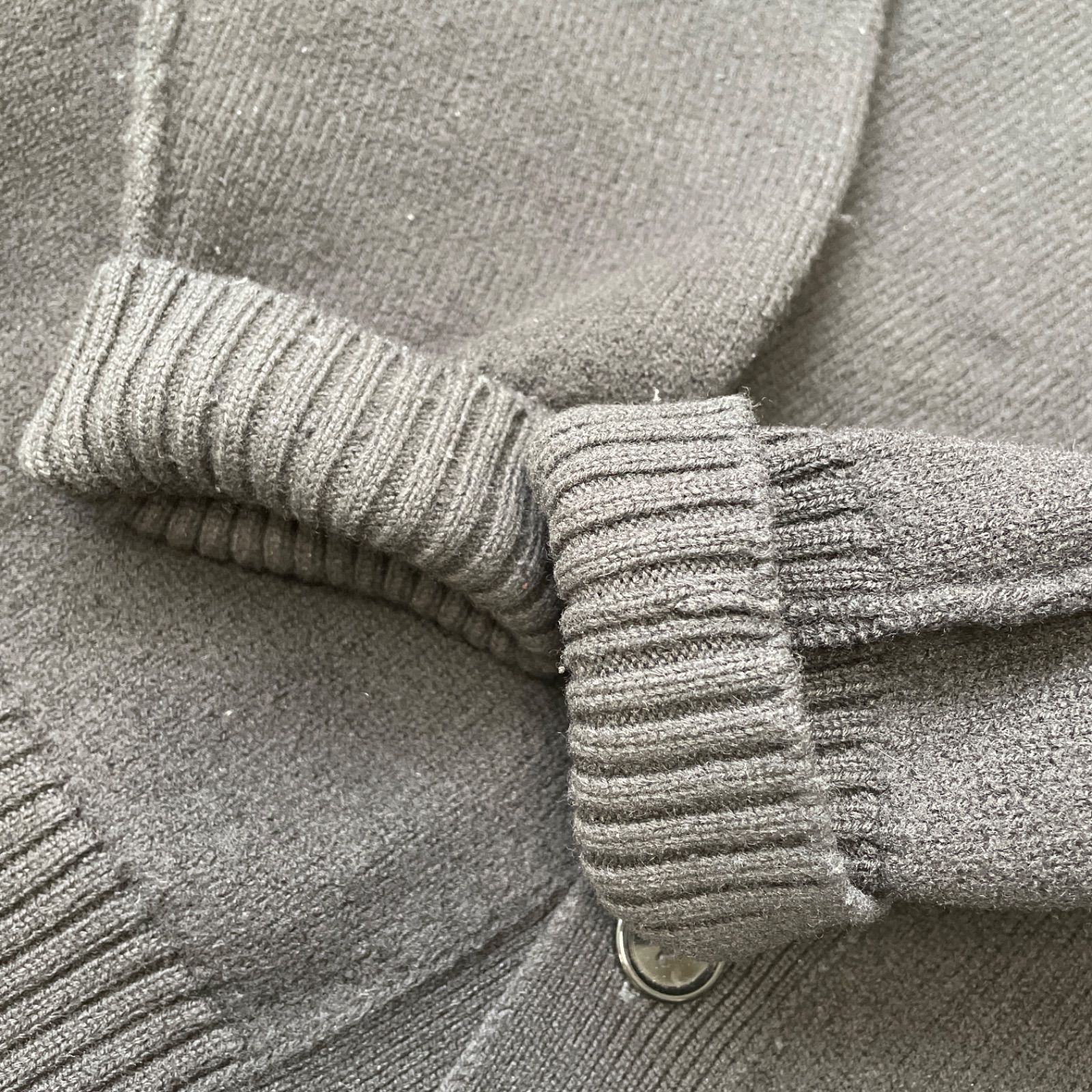 ami Alexandre Mattiussi ニットカーディガン ビッグハート ウール 黒