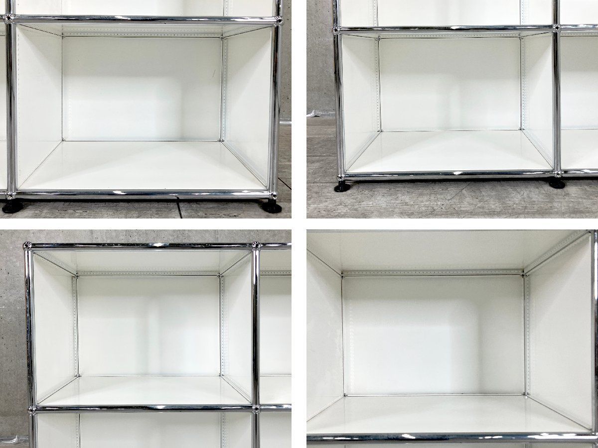 USMハラー□2連2段キャビネット□ピュアホワイト□サイドボード