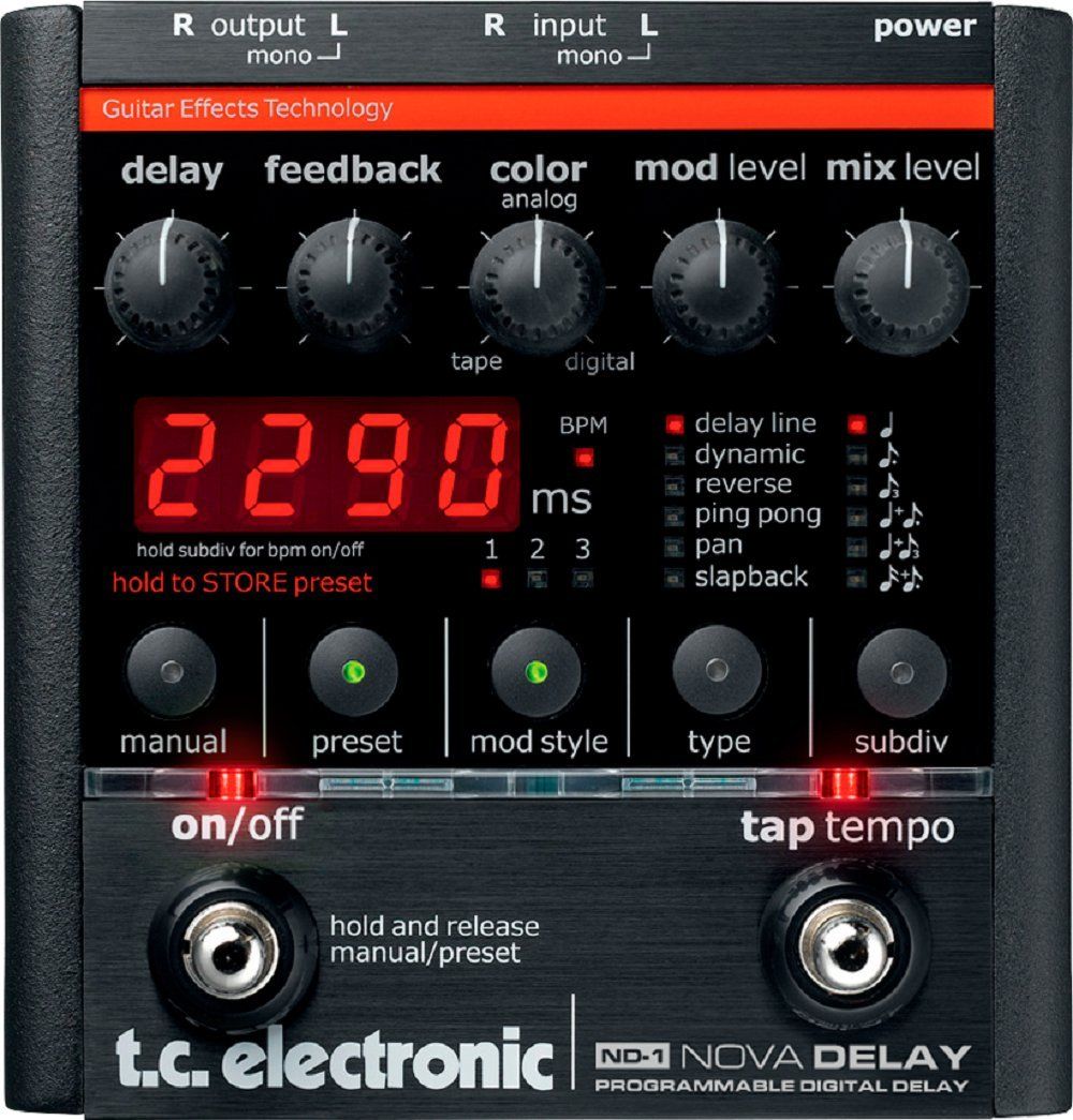 tc electronic プログラマブル ディレイ ND 1 NOVA DELAY 品
