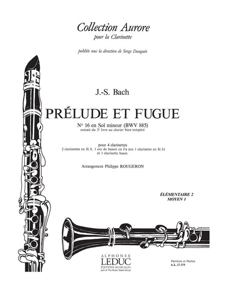 Johann Sebastian Bach Pr lude et Fugue No 16 BWV 885 in G minor Cla 品