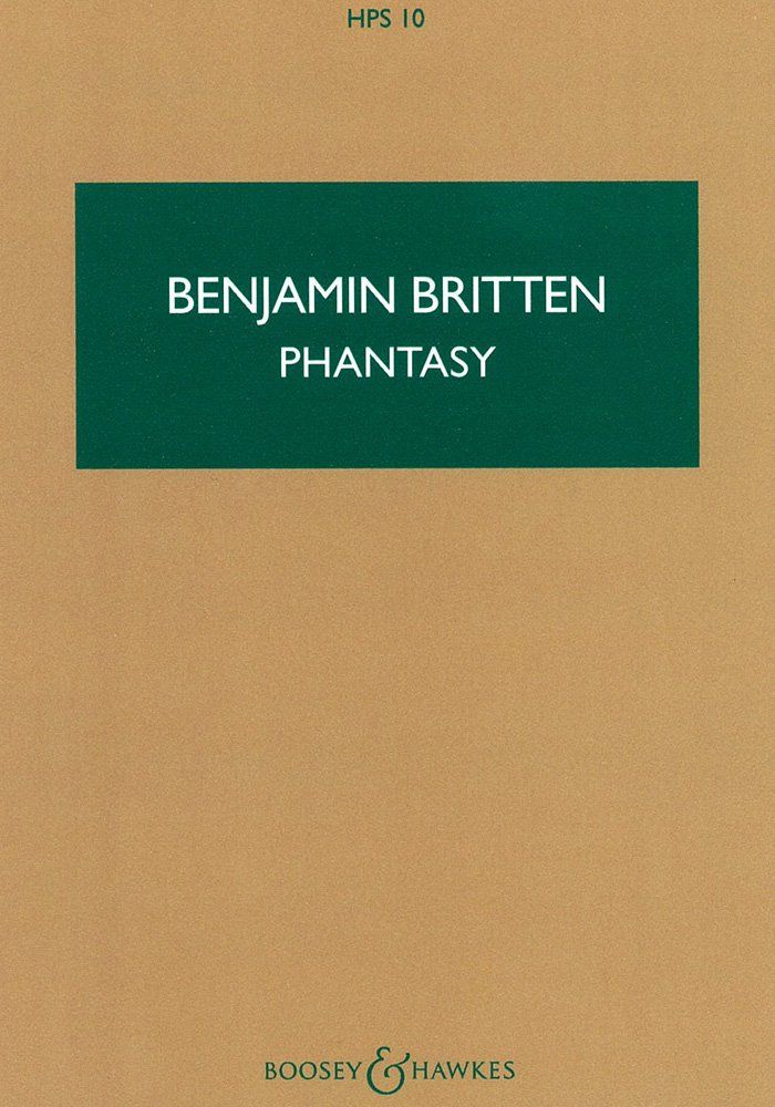 ブリテン 幻想曲 ファンタジー 作品2 スコア ブージー ホークス出版 品