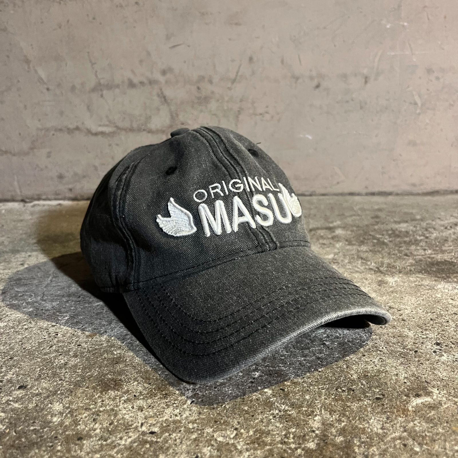 MASU 24aw ORIGINAL MASU CAP FADED BLACK エムエーエスユー 2024aw