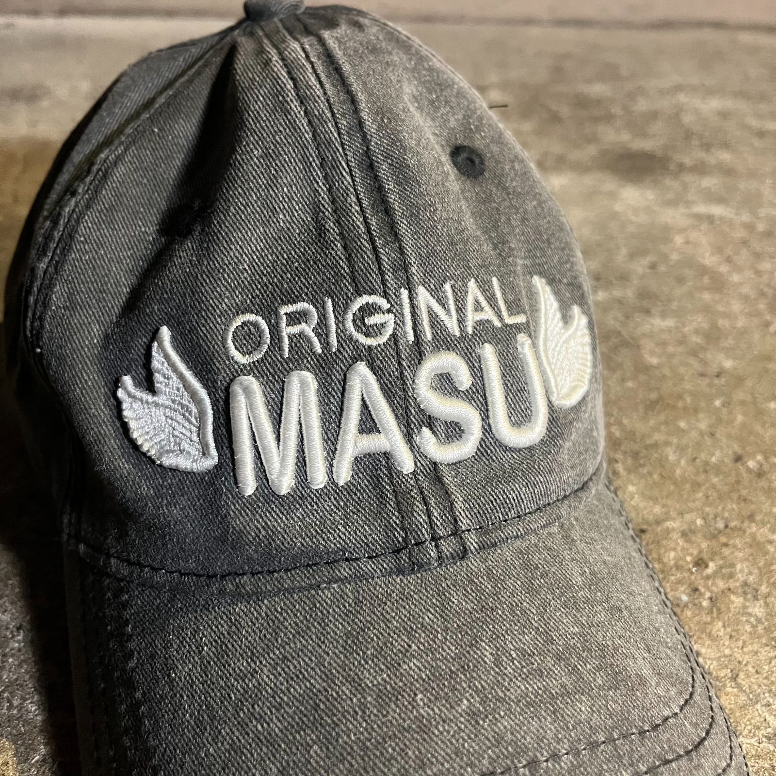 MASU 24aw ORIGINAL MASU CAP FADED BLACK エムエーエスユー 2024aw