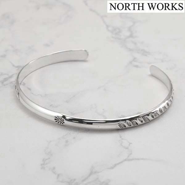 ノースワークス NORTH WORKS ネイティブ調 バングル Mサイズ シルバー900 W-041