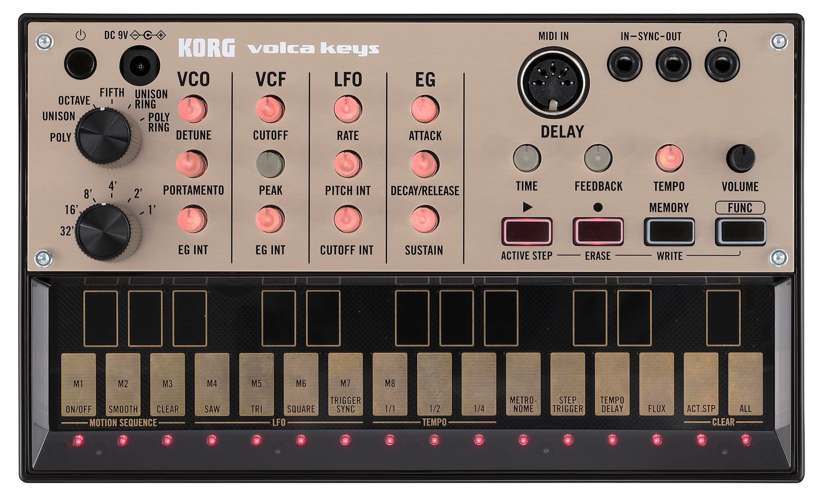KORG アナログ シンセサイザー volca keys ポリフォニック演奏可能 16
