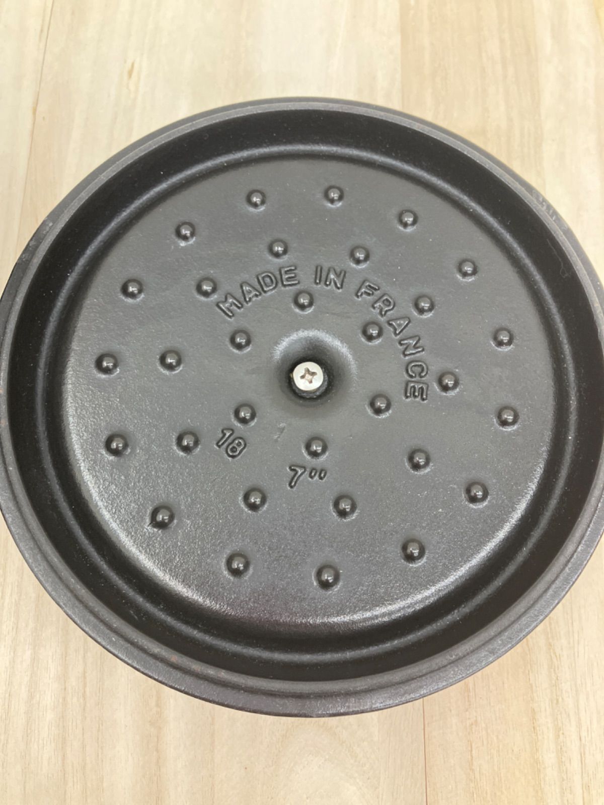  Staubストウブ ピコココット 鍋 18 cm ブラック トースター ビアグラス 両手鍋 鍋 グリル