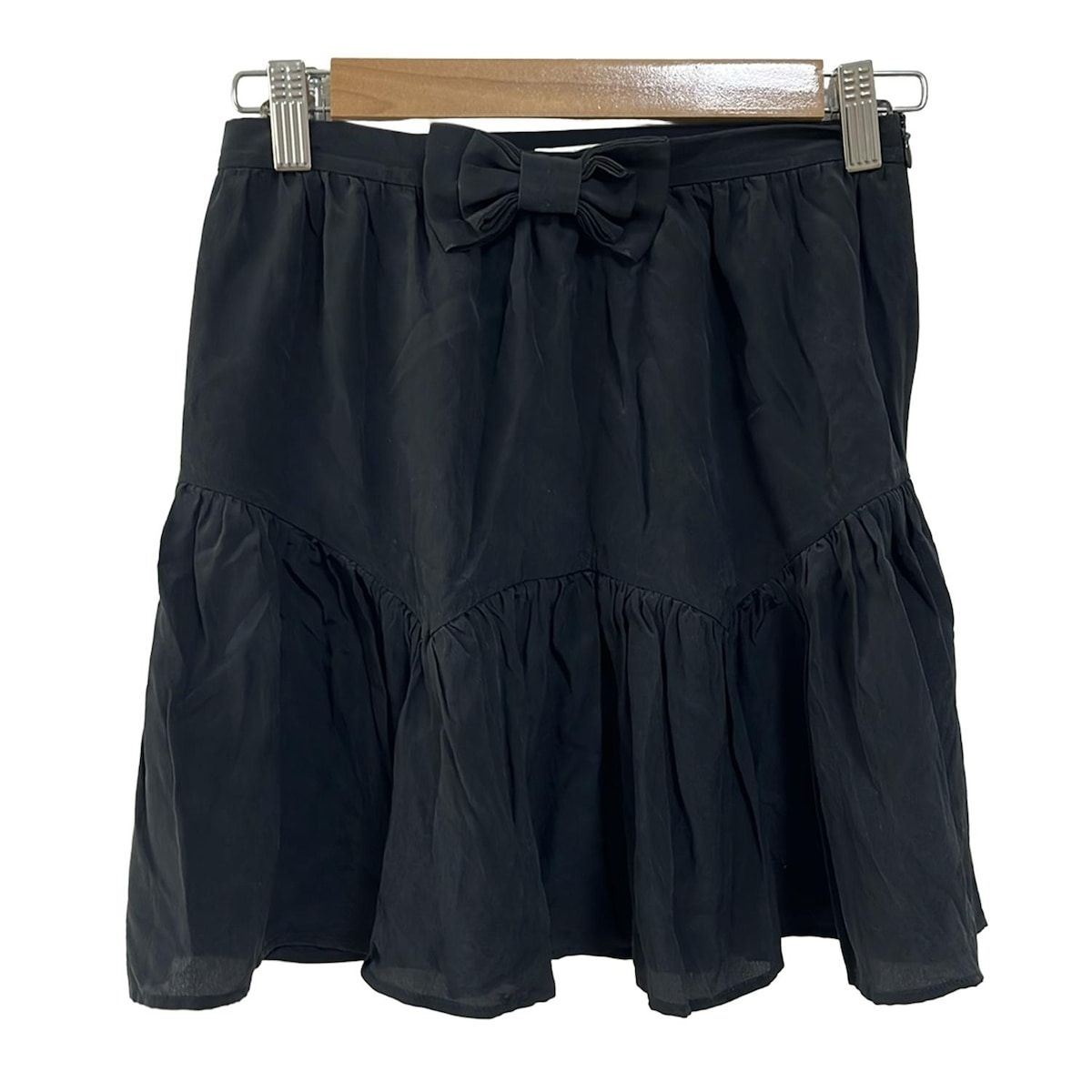 miumiu(ミュウミュウ) ミニスカート サイズ36 S レディース - 黒