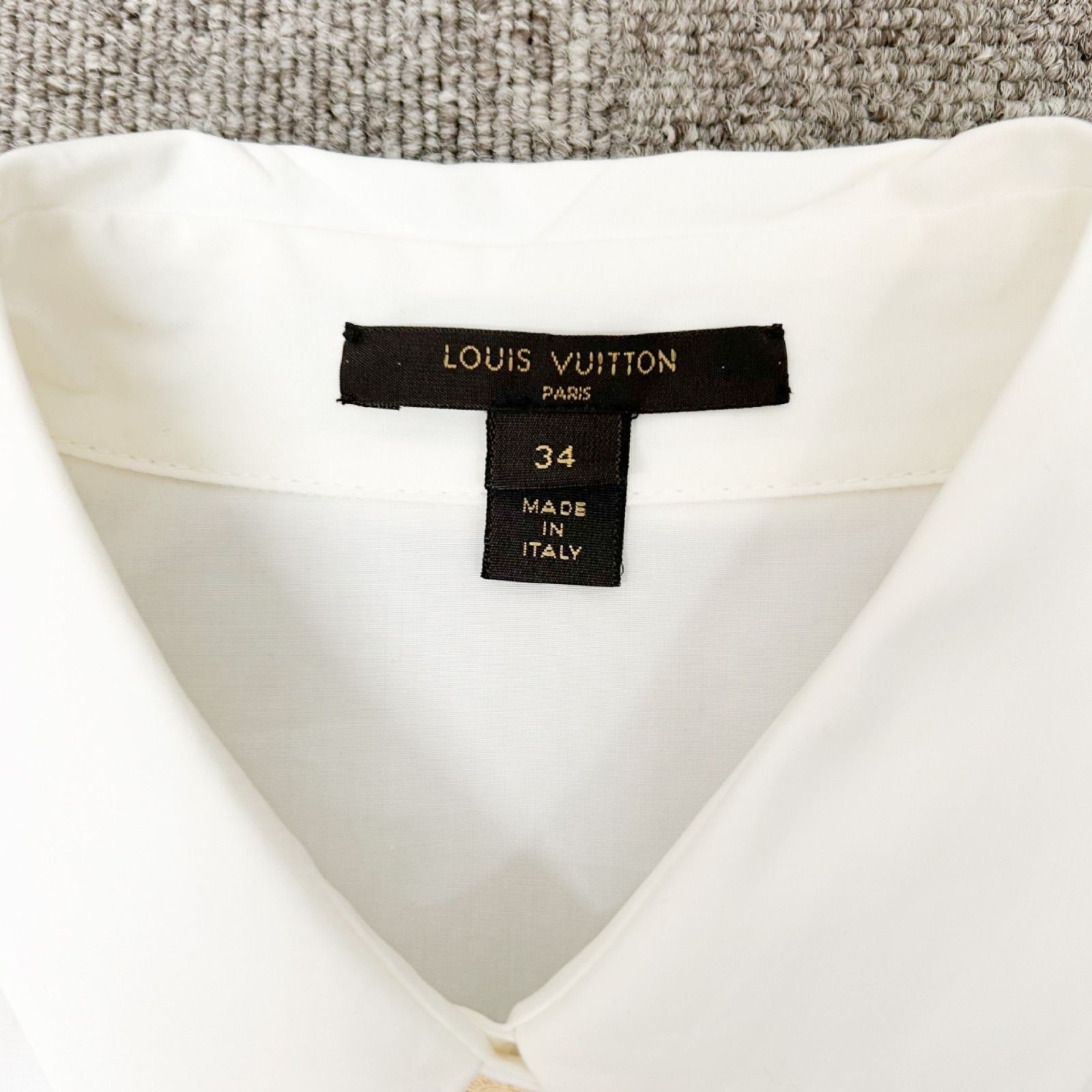 LOUIS VUITTON ルイ・ヴィトン ワンピース シャツ ホワイト 34 14SS