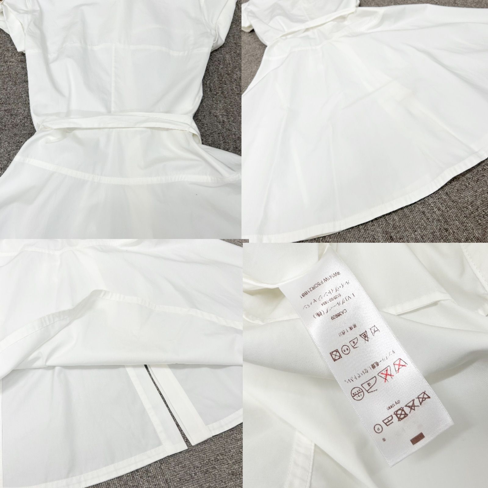 LOUIS VUITTON ルイ・ヴィトン ワンピース シャツ ホワイト 34 14SS