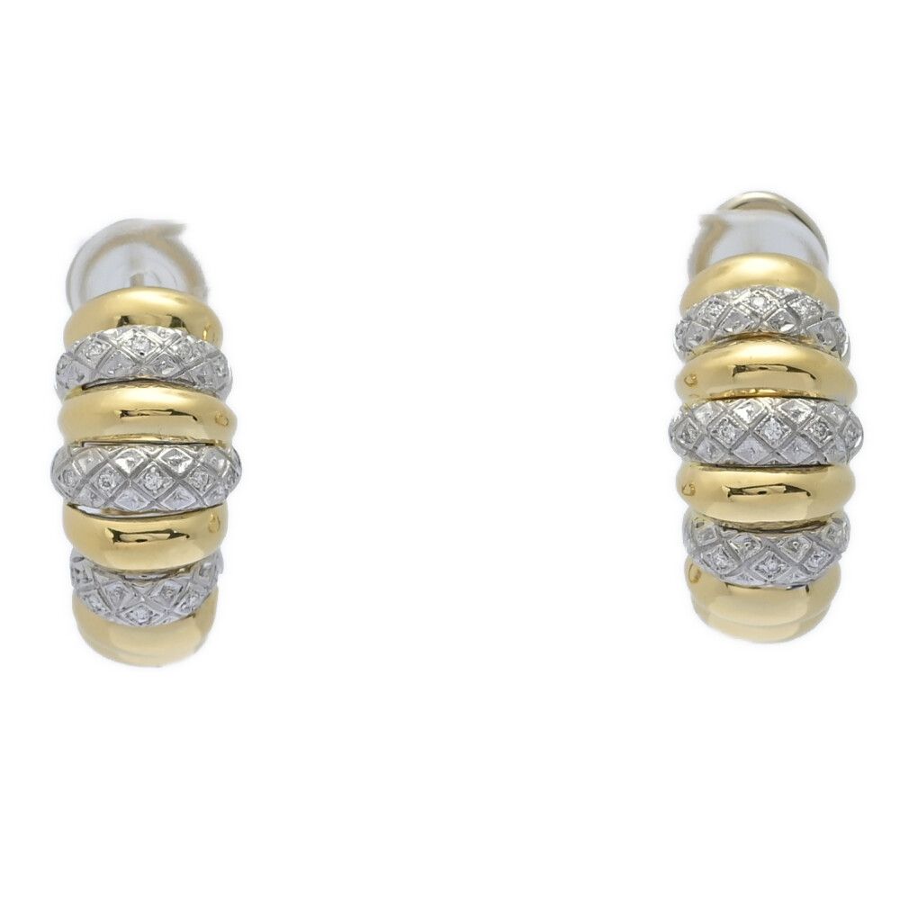 Ponte Vecchio ポンテヴェキオ ダイヤモンドピアス/K18Y+W/750,2カラー