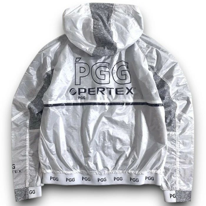 新品　PGG パーリーゲイツ　ジャケット　ナイロン　ホワイト　PERTEX 6 新品 PGG パーリーゲイツ ジャケット ナイロン ホワイト PERTEX 6