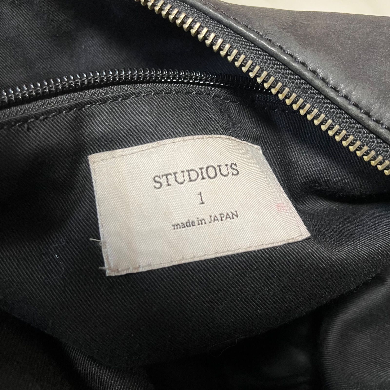 STUDIOUS ステュディオス 2way レザーエディターズバッグ ショルダー 