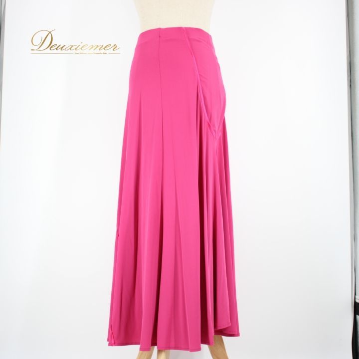 美品 社交ダンス衣装】スカート レッスンウェア ICHIOKU 赤 無地 派手