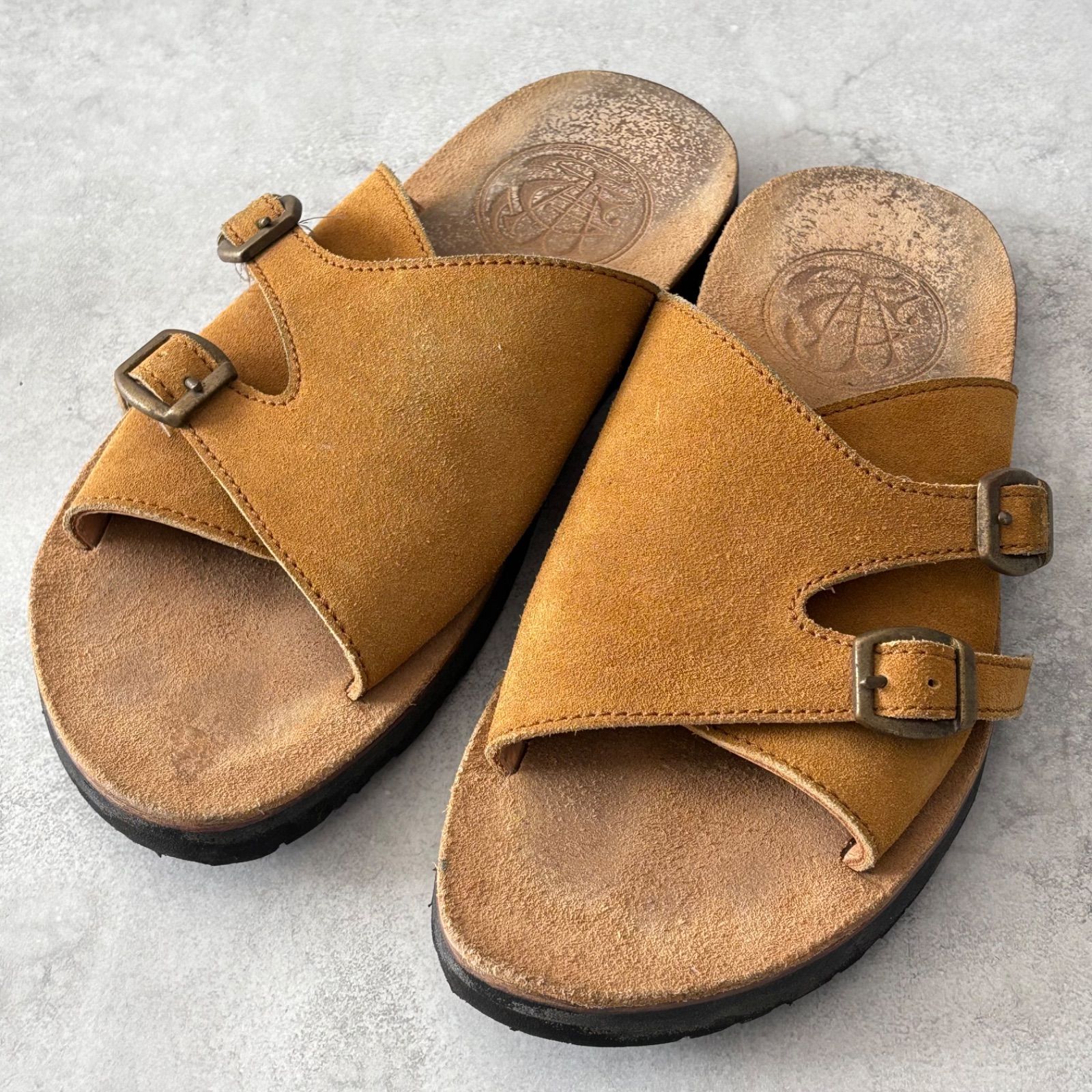 JELADO ジェラード ダブルストラップ レザーサンダル スウェード