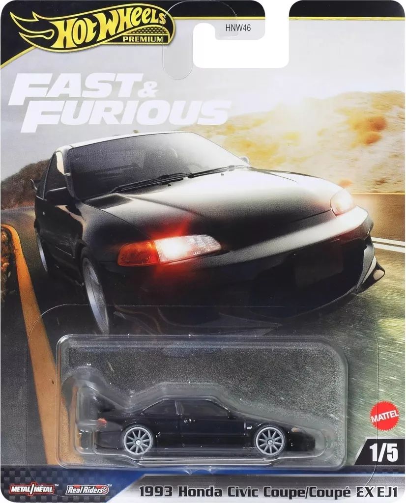 中古】ミニカー 1/64 1993 ホンダ シビック クーペ EX EJ1 「Hot