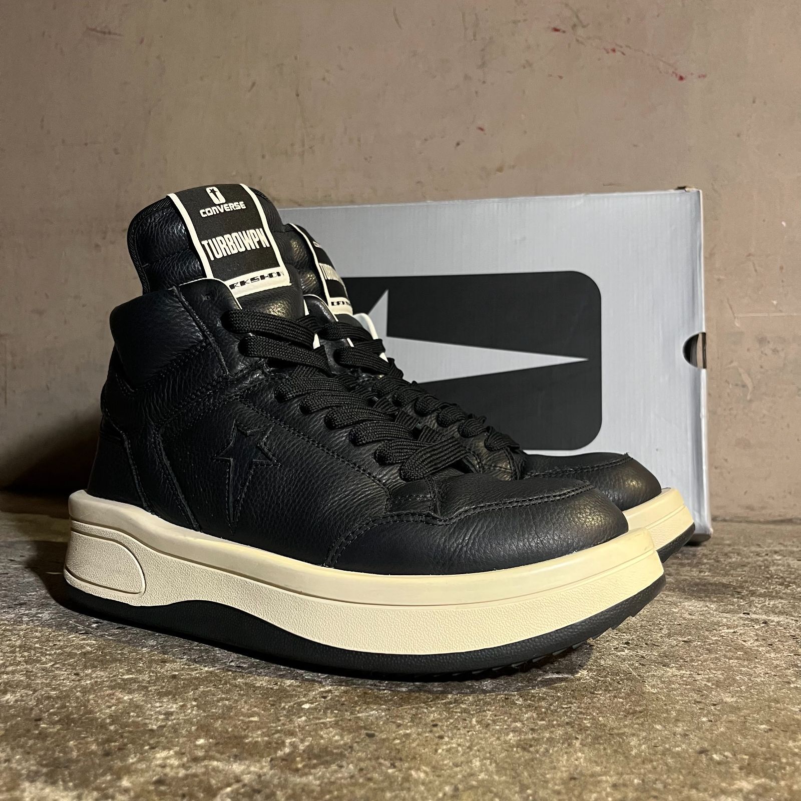 Rick Owens DRKSHDW × CONVERSE TURBOWPN BLACK 27cm リックオウエンス