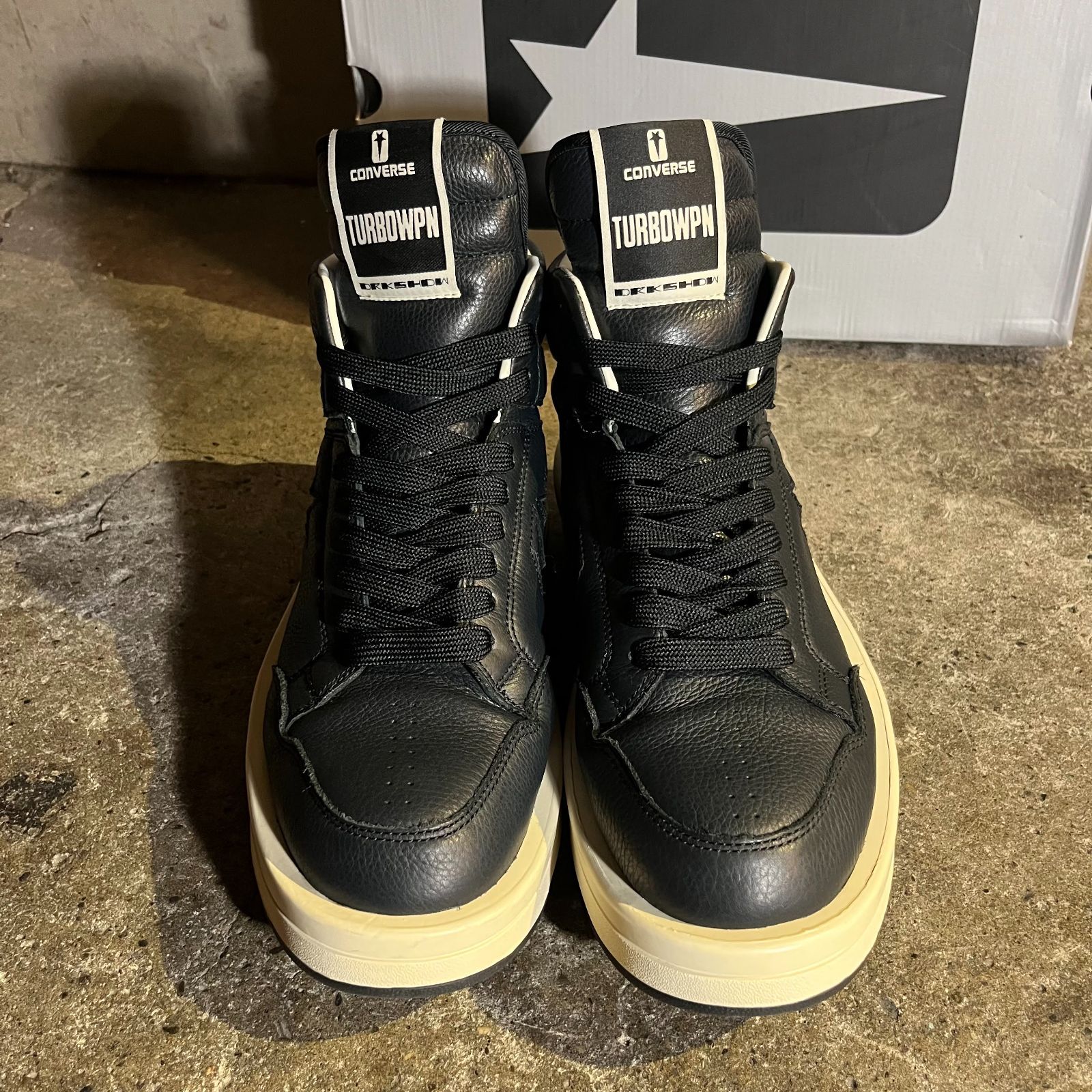 Rick Owens DRKSHDW × CONVERSE TURBOWPN BLACK 27cm リックオウエンス