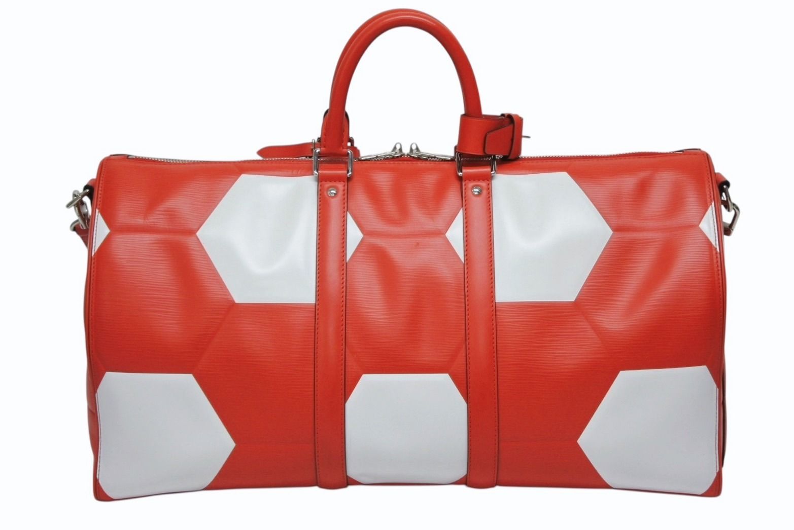 LOUIS VUITTON ルイヴィトン ボストンバッグ M 52121 キーポルバンドリエール50 ワールドカップ レッド 4 b 009853