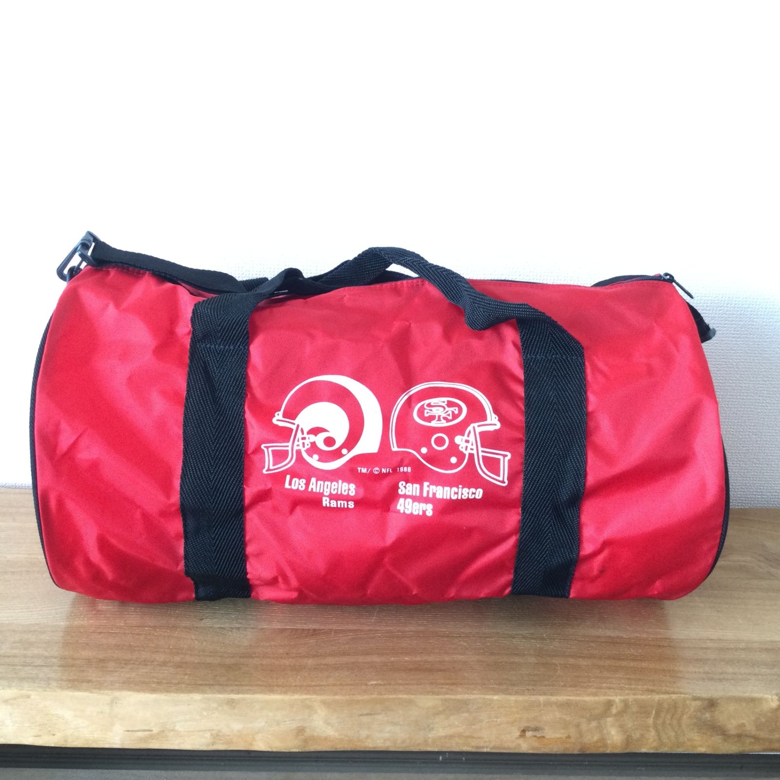 【美品】NFL GOLF ボストンバッグ 大容量 赤　レッド希少レア入手困難 BACKYARD FAMILY（バックヤードファミリー） ボストンバッグ BODY WOLF