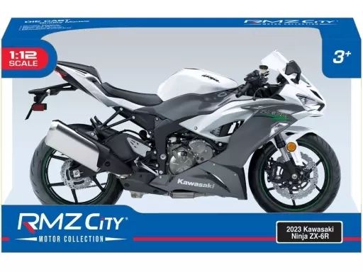 ミニカー　　12台 中古】ミニカー 1/12 2023 Kawasaki Ninja ZX-6R(グレー) 「ダイ