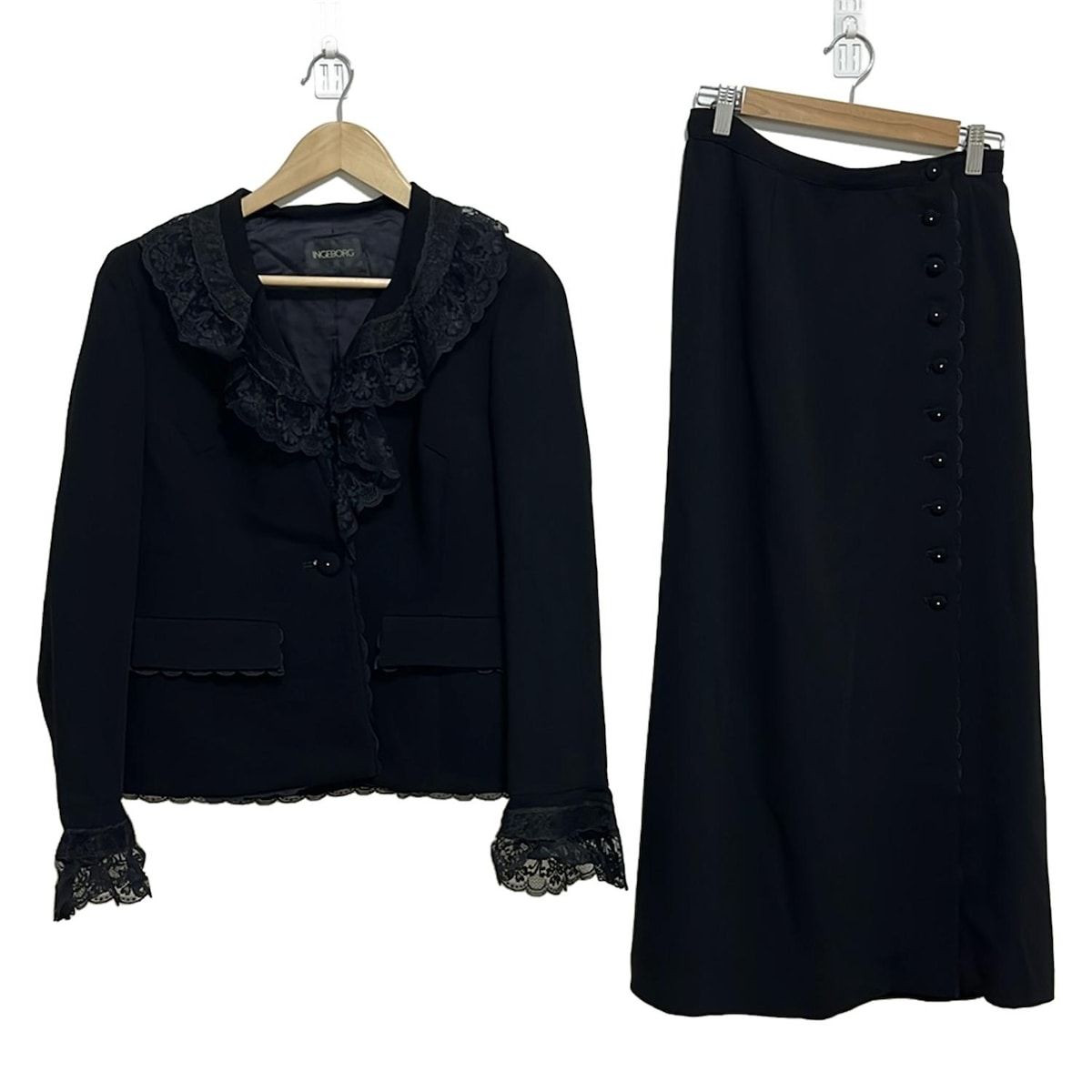 INGEBORG(インゲボルグ) スカートスーツ レディース - 黒 - メルカリ