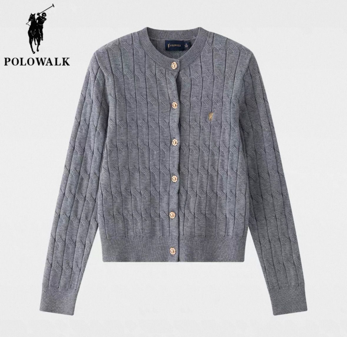 polo walk ケーブルニットカーディガン polo walk ケーブルニットカーディガン