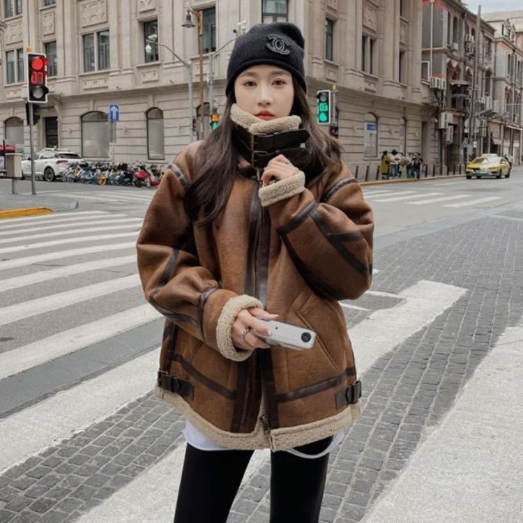 ムートンジャケット ボア ジャケット フライトジャケット フェイク